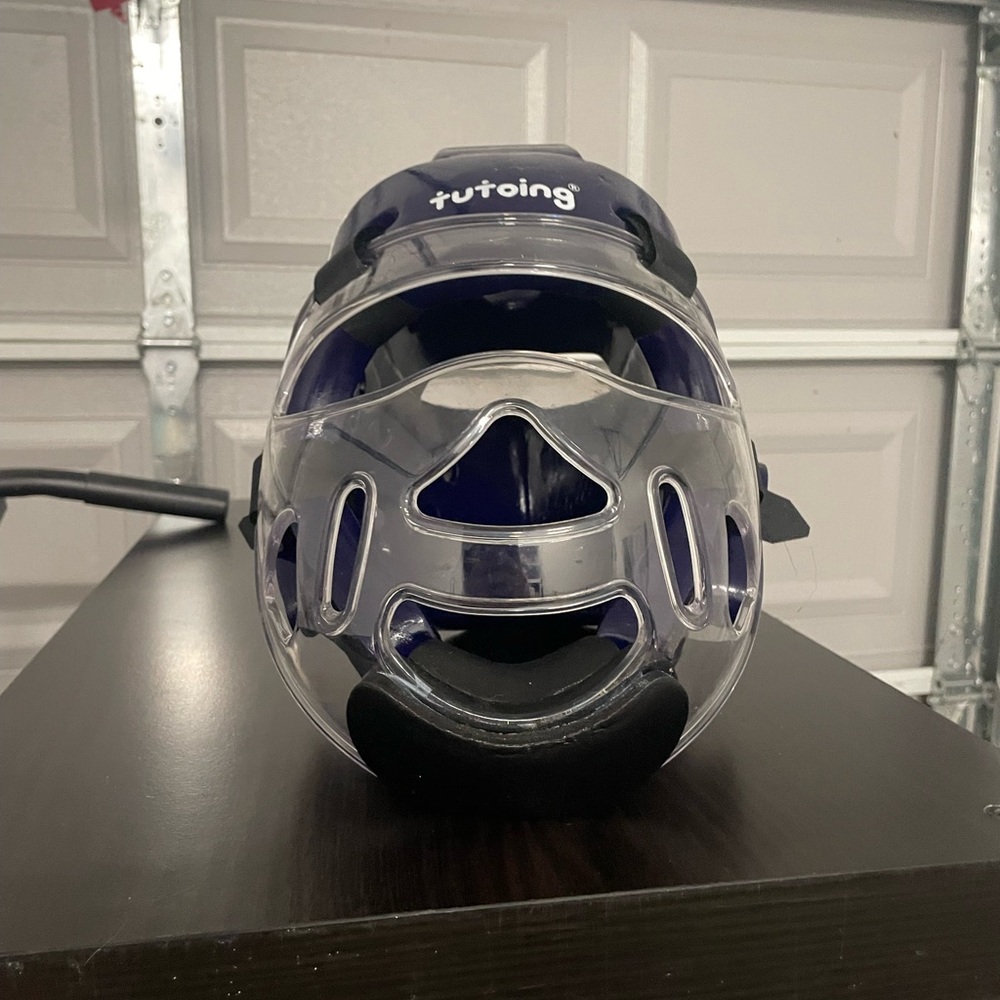 Black Martial Arts Helmet